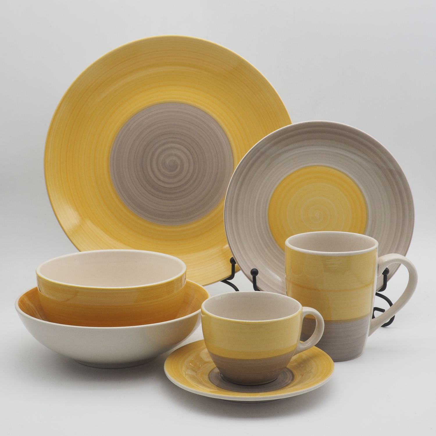 24pc stoneware dinnerset-134fh009